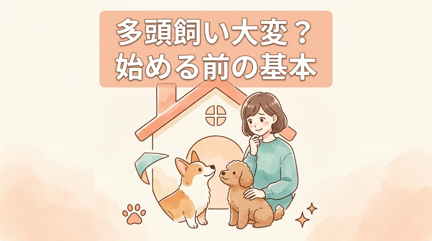 犬の多頭飼いは大変？始める前に知っておきたい基本