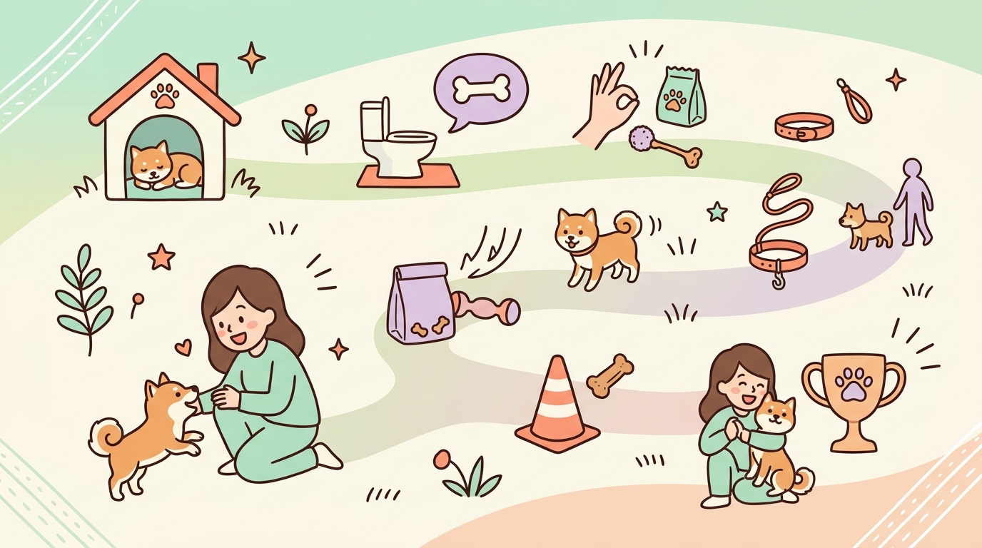 【時期別】犬のしつけロードマップ6ステップ