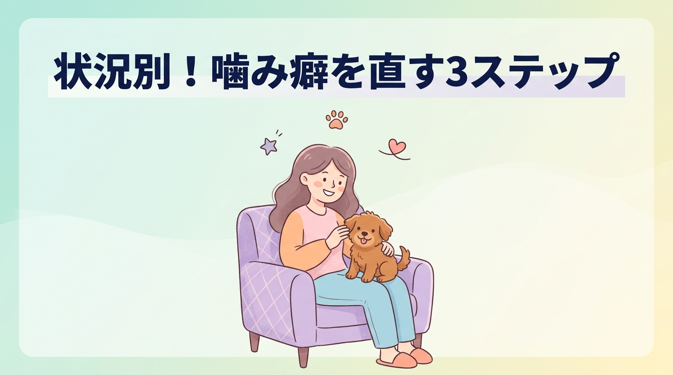 状況別!噛み癖を直す3つのステップ