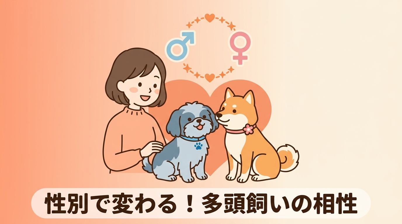 犬の多頭飼いは性別の組み合わせで飼いやすさは変わる？