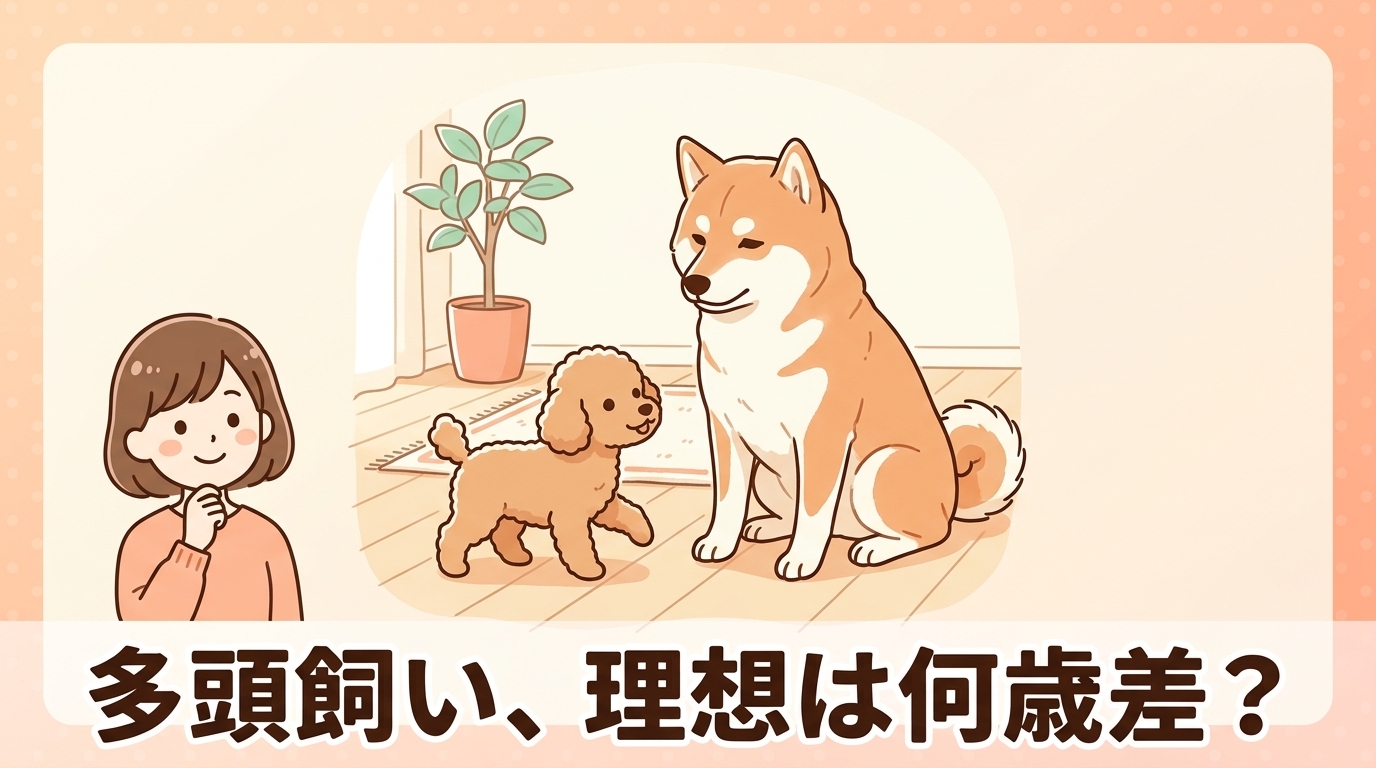 犬の多頭飼いは何歳差が理想？迎えるタイミングの考え方