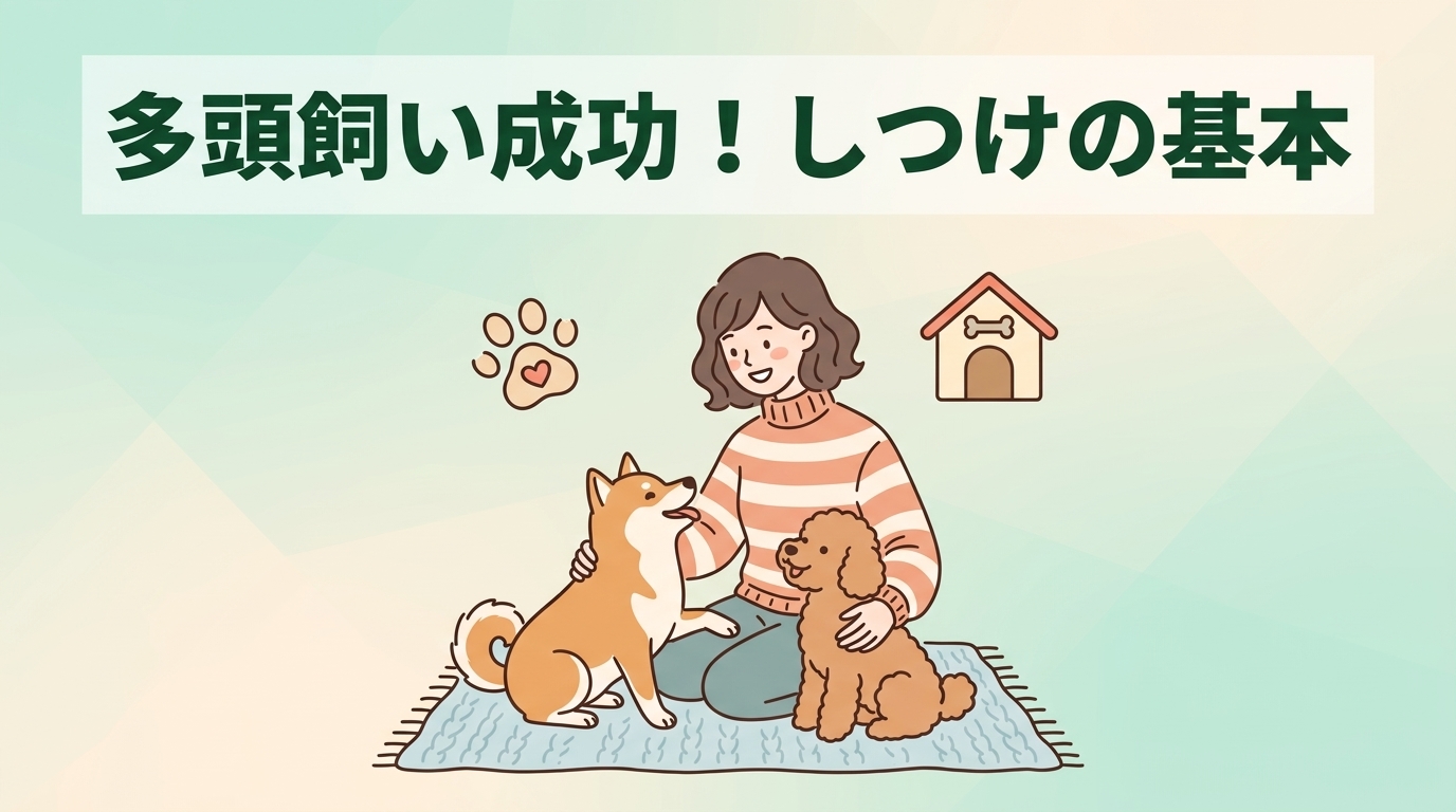 多頭飼いのしつけは難しい？スムーズに暮らすための基本