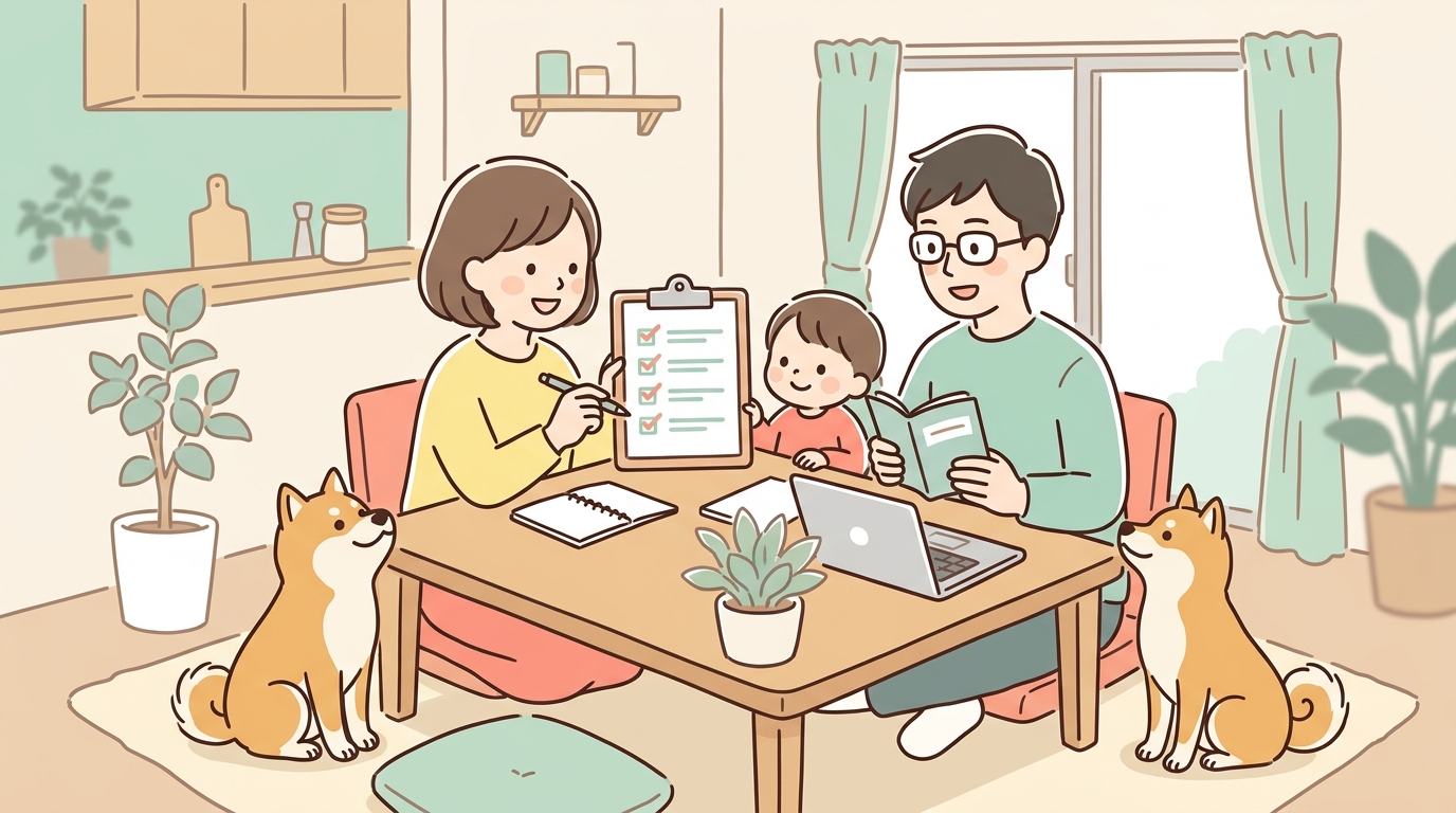 家族間で統一すべきしつけのルール設定