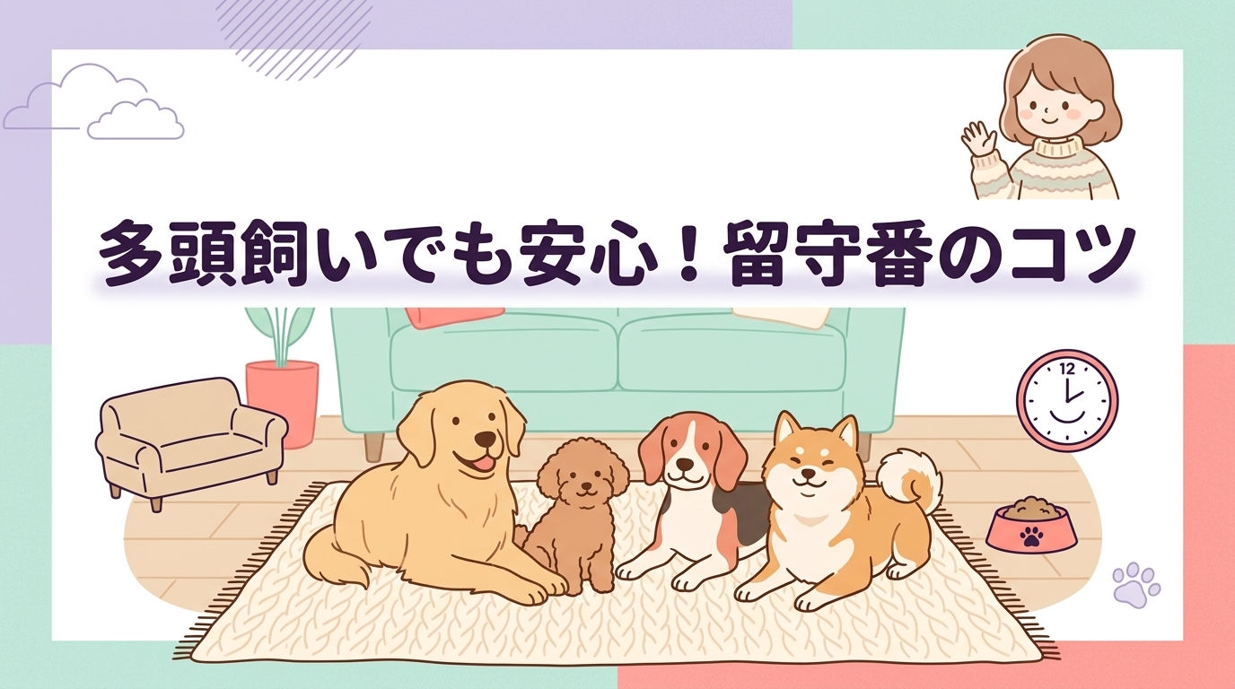 犬の多頭飼いで留守番はできる？安心して過ごさせるための工夫
