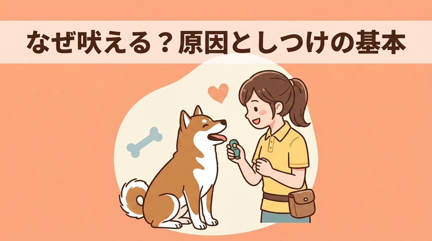 犬がほえる理由としつけの基本方針