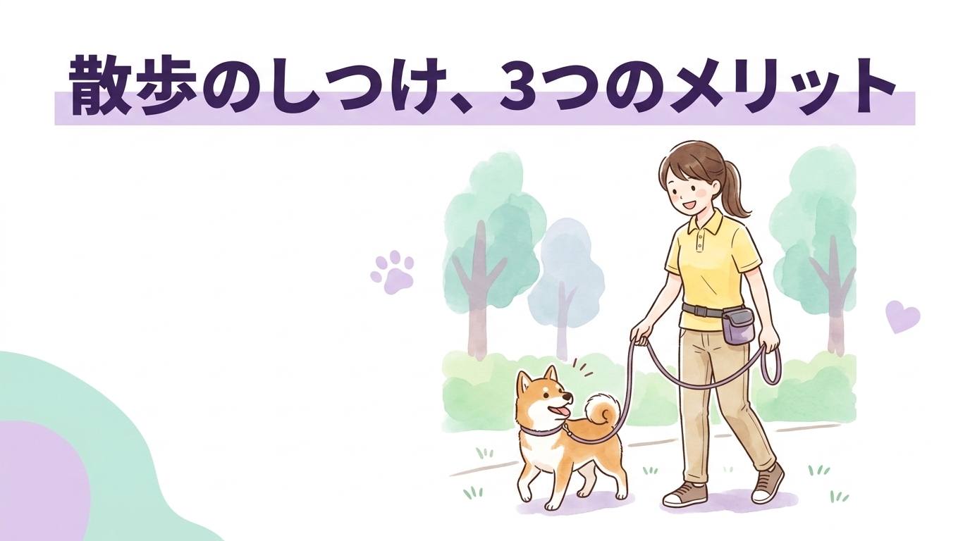 犬の散歩のしつけが重要な理由と3つのメリット