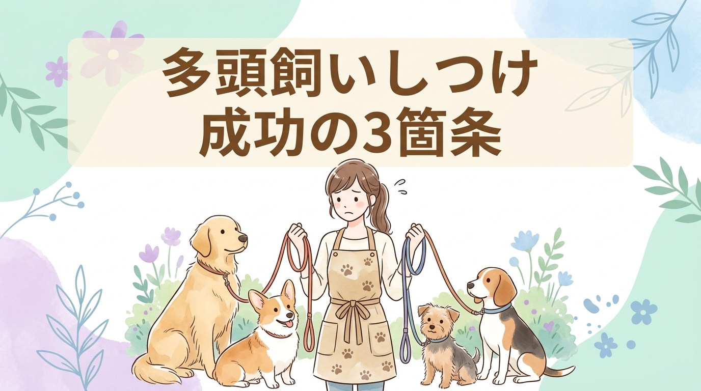 なぜ多頭飼いのしつけは難しい?3つの基本方針