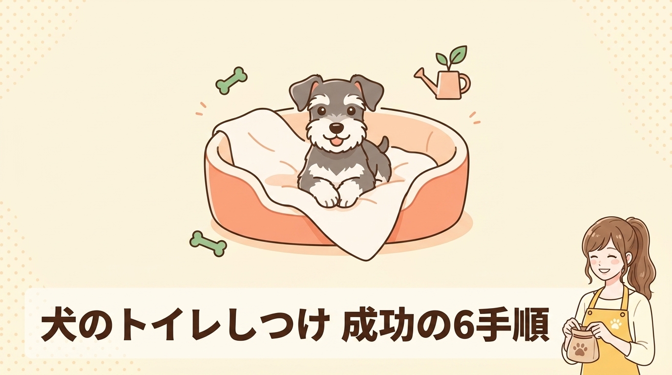犬のトイレのしつけを成功させる6つの手順