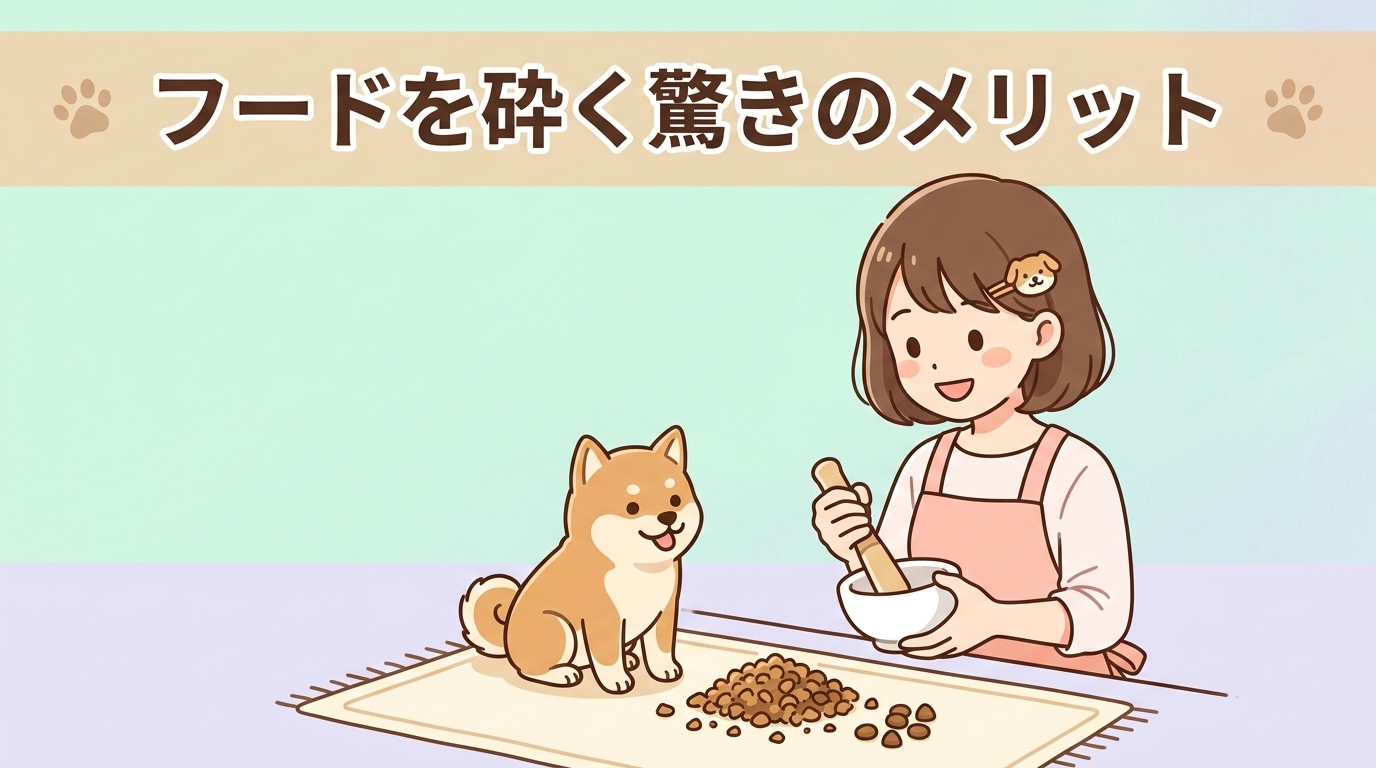 ドッグフードを砕くメリット