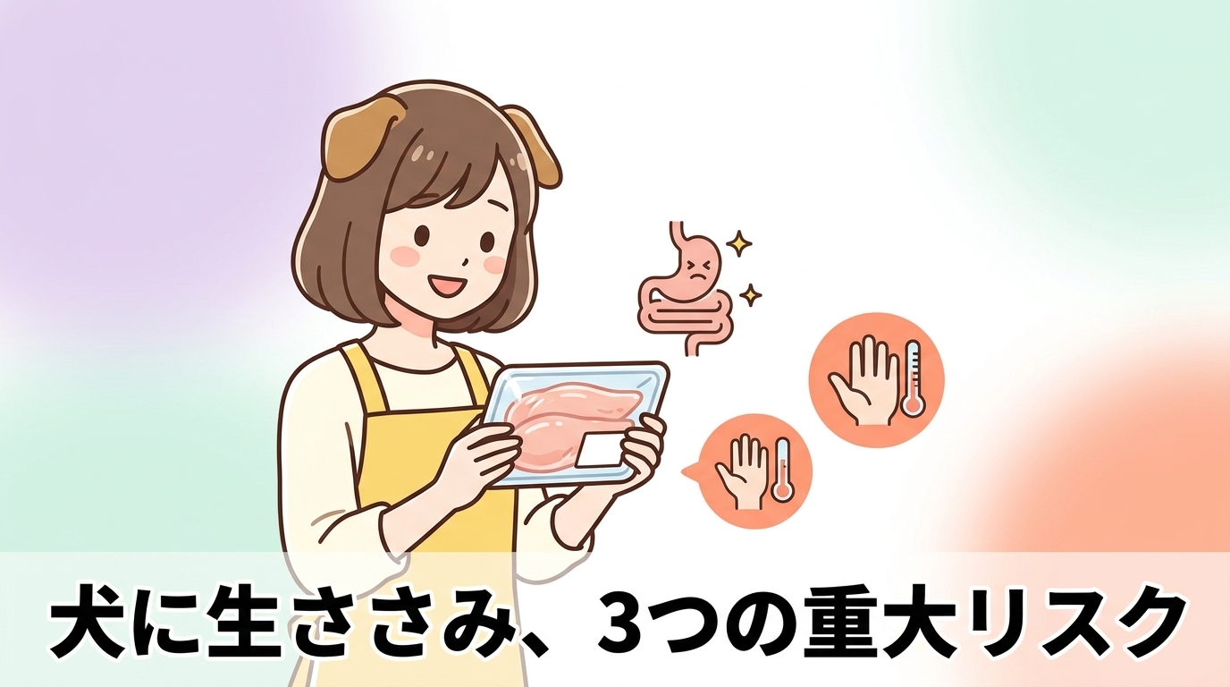 犬に生のささみを与える3つのデメリット