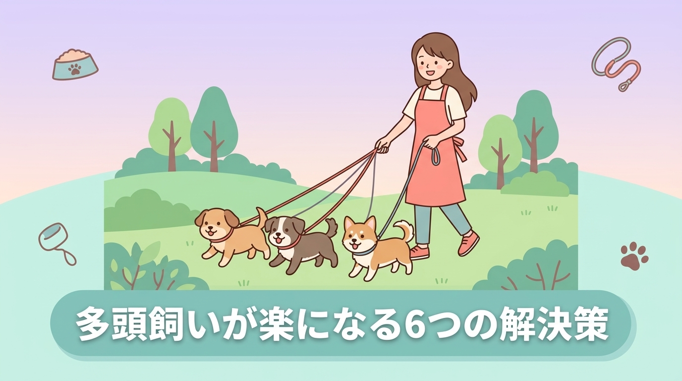 大変な犬の多頭飼いを成功させる6つの解決策
