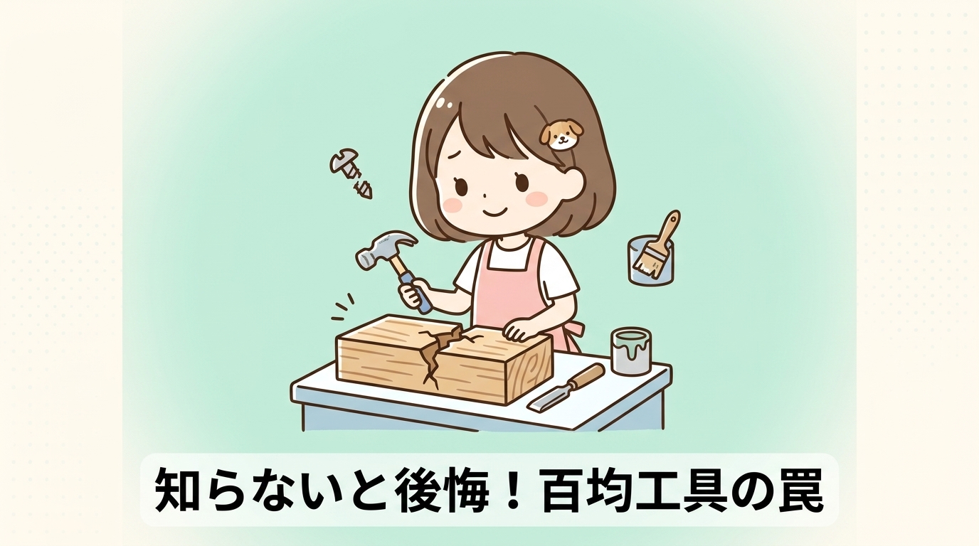 百均の道具で加工するデメリット