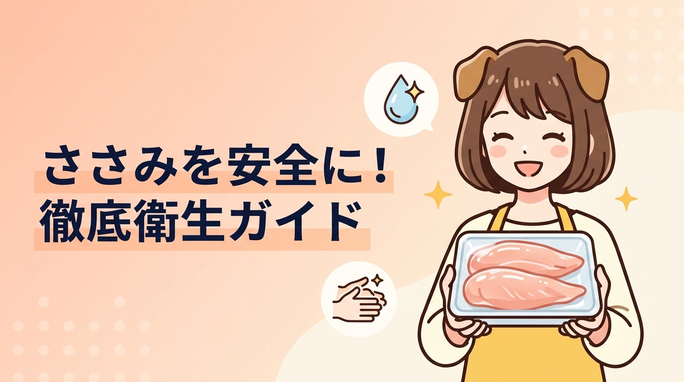 ささみを安全に与えるための衛生管理