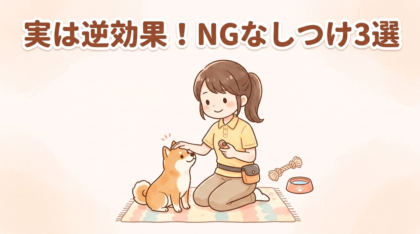 やってはいけないNGなしつけ行為3つ