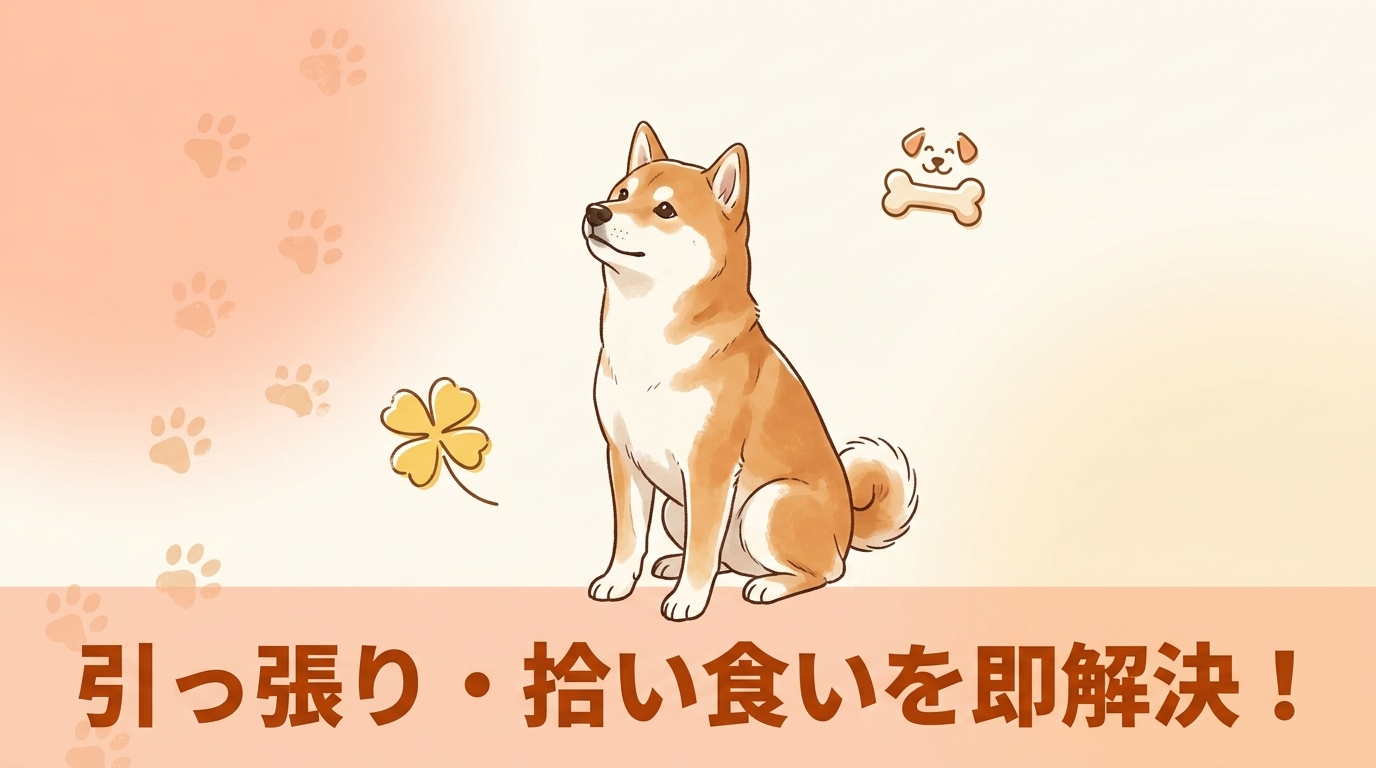 散歩中の引っ張り癖や拾い食いへの対処法