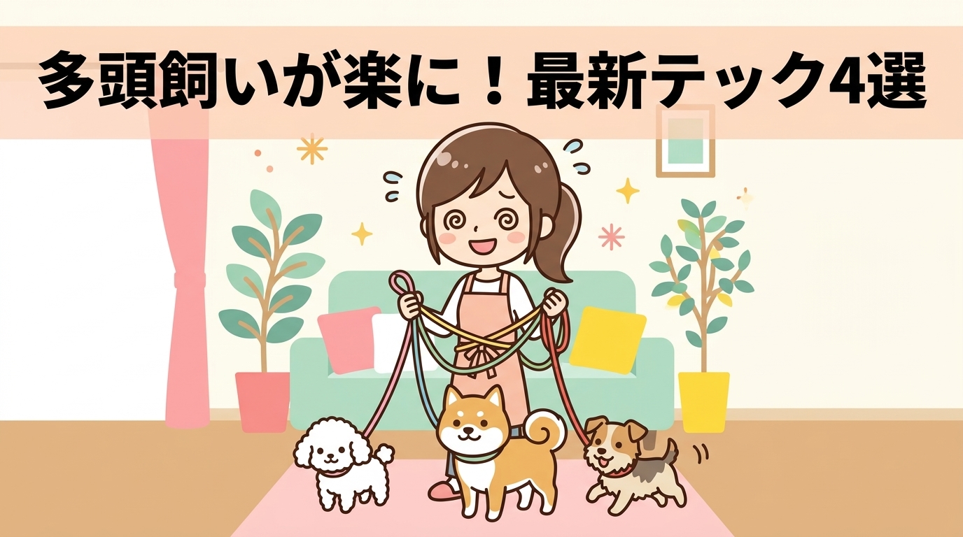2026年最新の多頭飼い負担軽減テック4選