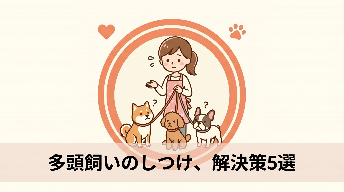 多頭飼いのしつけが難しい時の解決法5つ