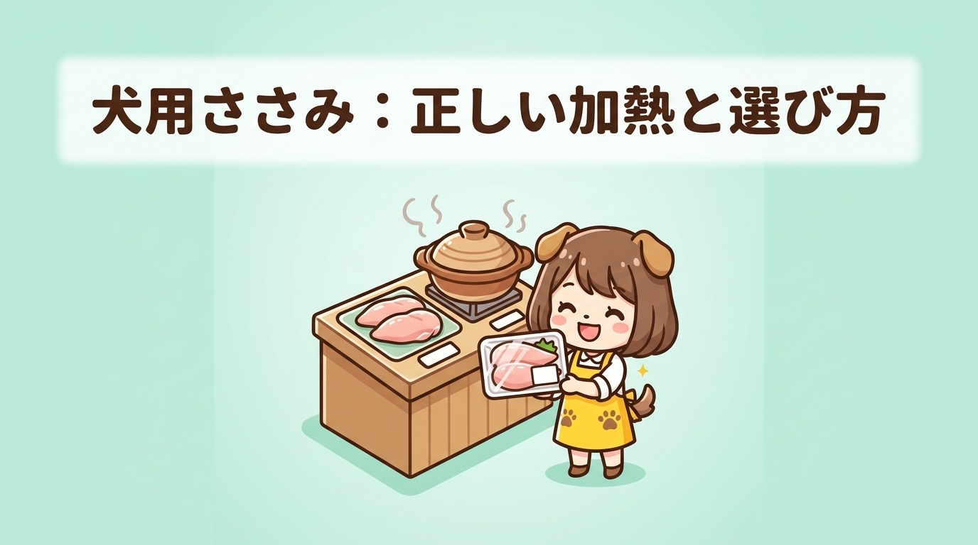 犬用ささみの加熱方法と適切な選び方