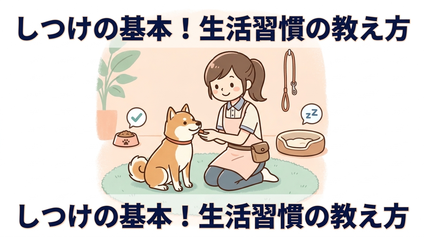 犬のしつけでまず重要な生活習慣の教え方