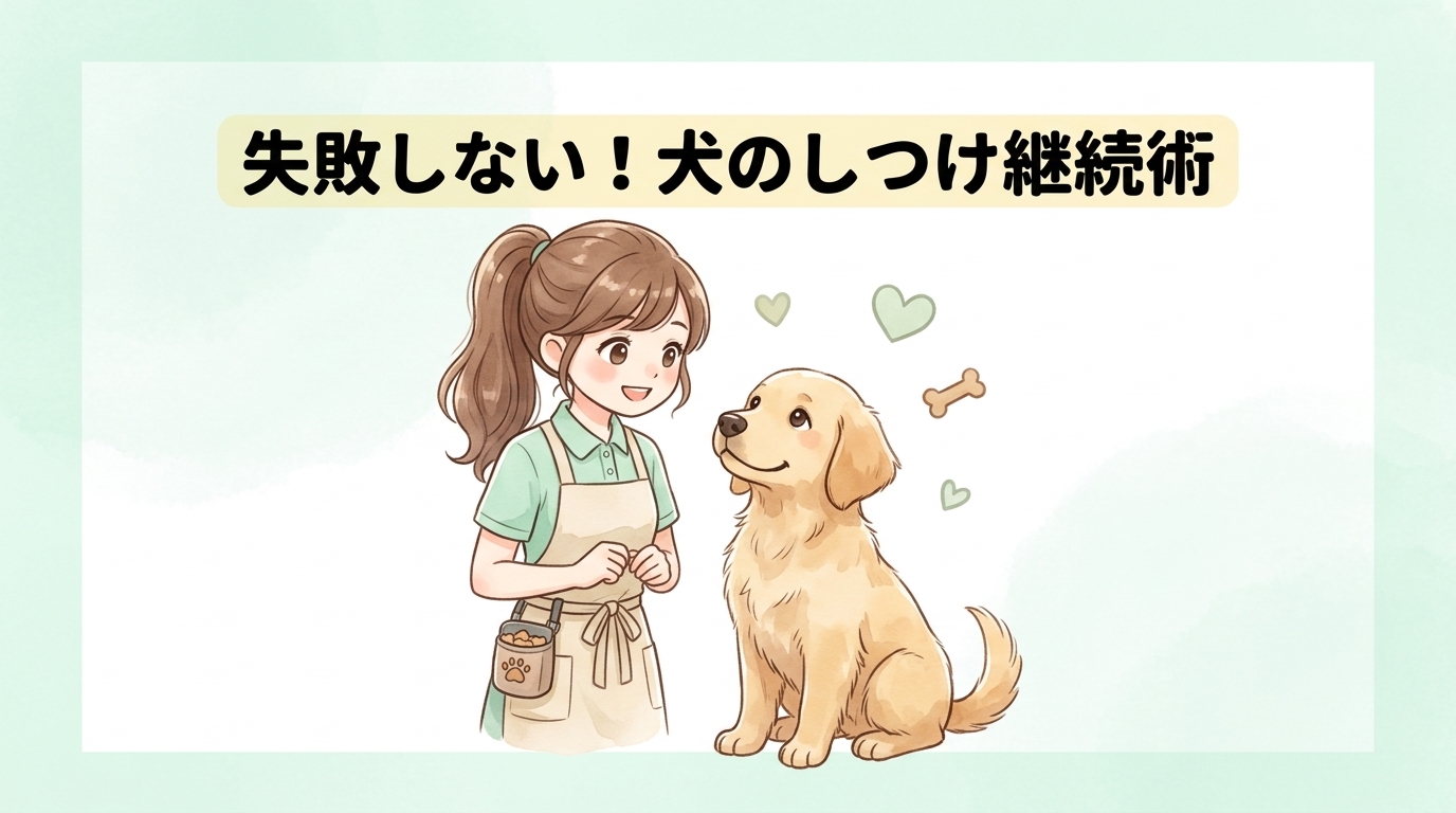 犬のしつけを続けるコツと失敗しないポイント