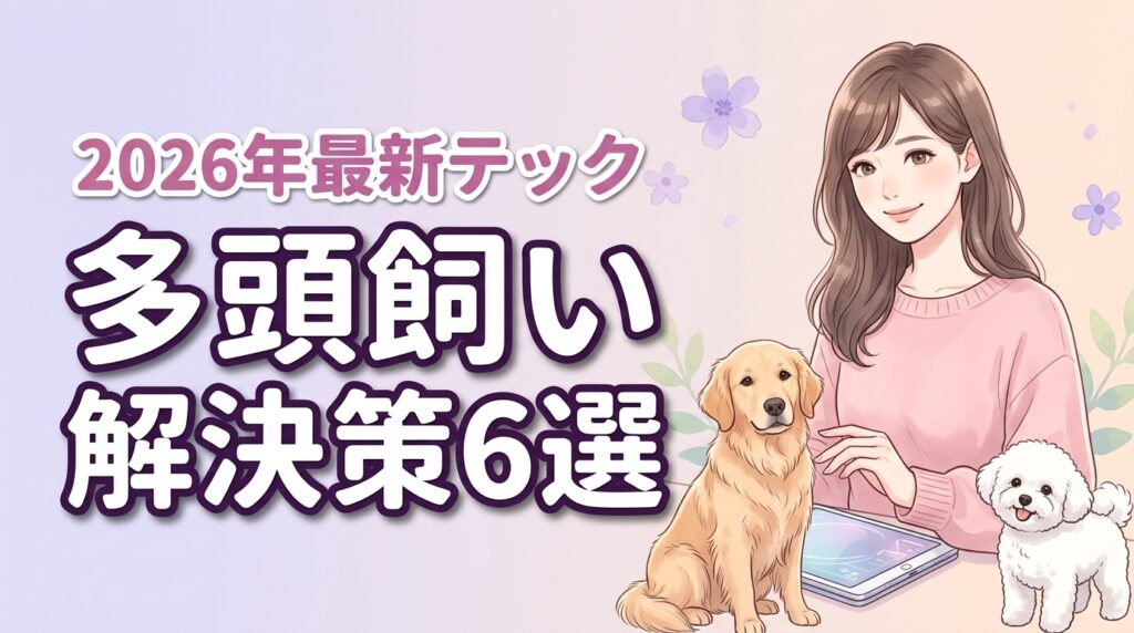犬の多頭飼いが大変な4つの理由と解決策6選！2026年最新テックで負担軽減