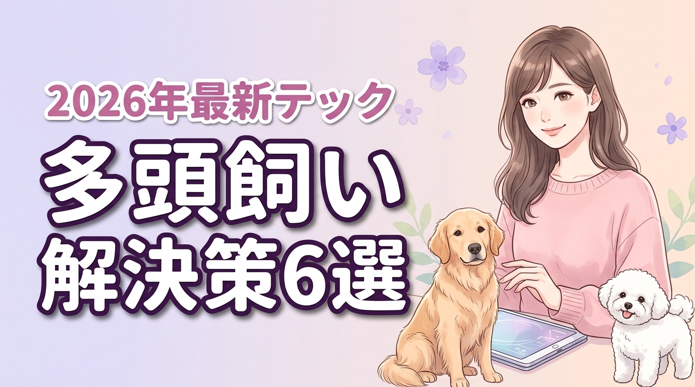 犬の多頭飼いが大変な4つの理由と解決策6選！2026年最新テックで負担軽減