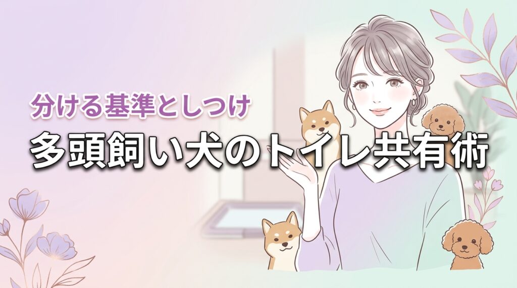 多頭飼いの犬はトイレを共有しても平気？分ける基準と失敗を防ぐしつけ方
