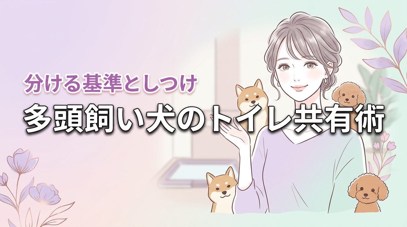多頭飼いの犬はトイレを共有しても平気？分ける基準と失敗を防ぐしつけ方
