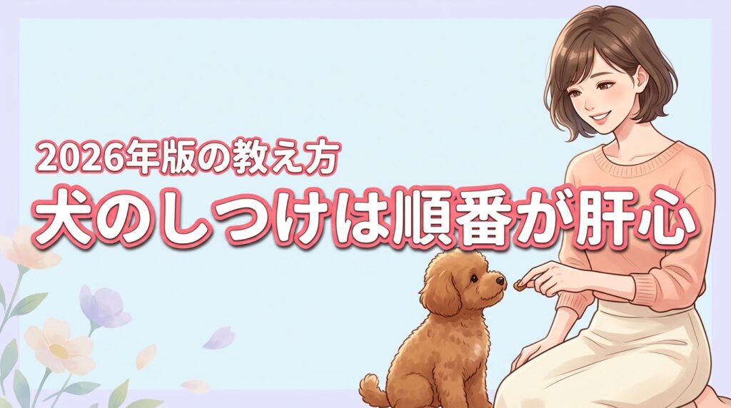 【犬のしつけ】は順番が肝心！困りごとを解消する基本コマンドと習慣の教え方
