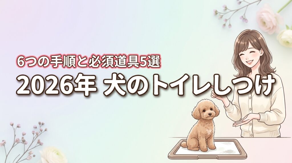 犬のトイレのしつけを成功させる6つの手順と必須道具5選！失敗しないコツ