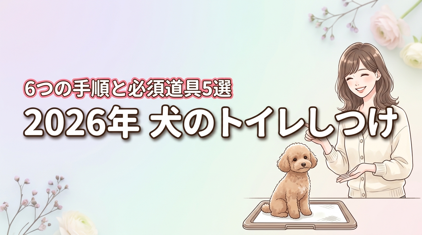 犬のトイレのしつけを成功させる6つの手順と必須道具5選！失敗しないコツ